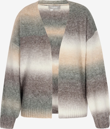 Usha Вязаная кофта в Серый: спереди