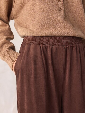 Wide leg Pantaloni di Next in marrone