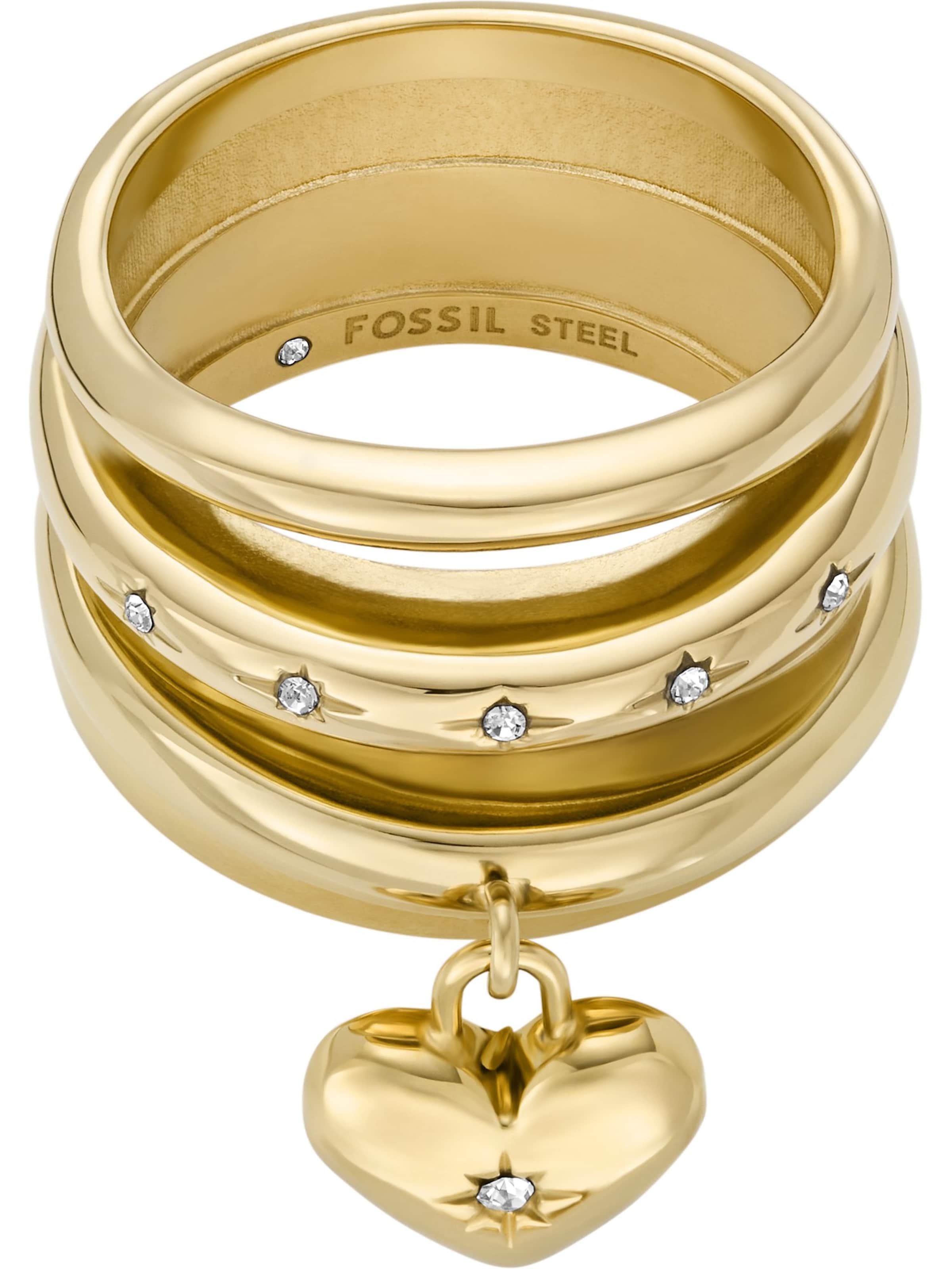 FOSSIL Sormus 'Sadie' värissä kulta