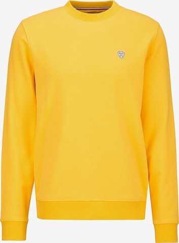 19V69 ITALIA Collegepaita 'Nico' värissä keltainen: etupuoli