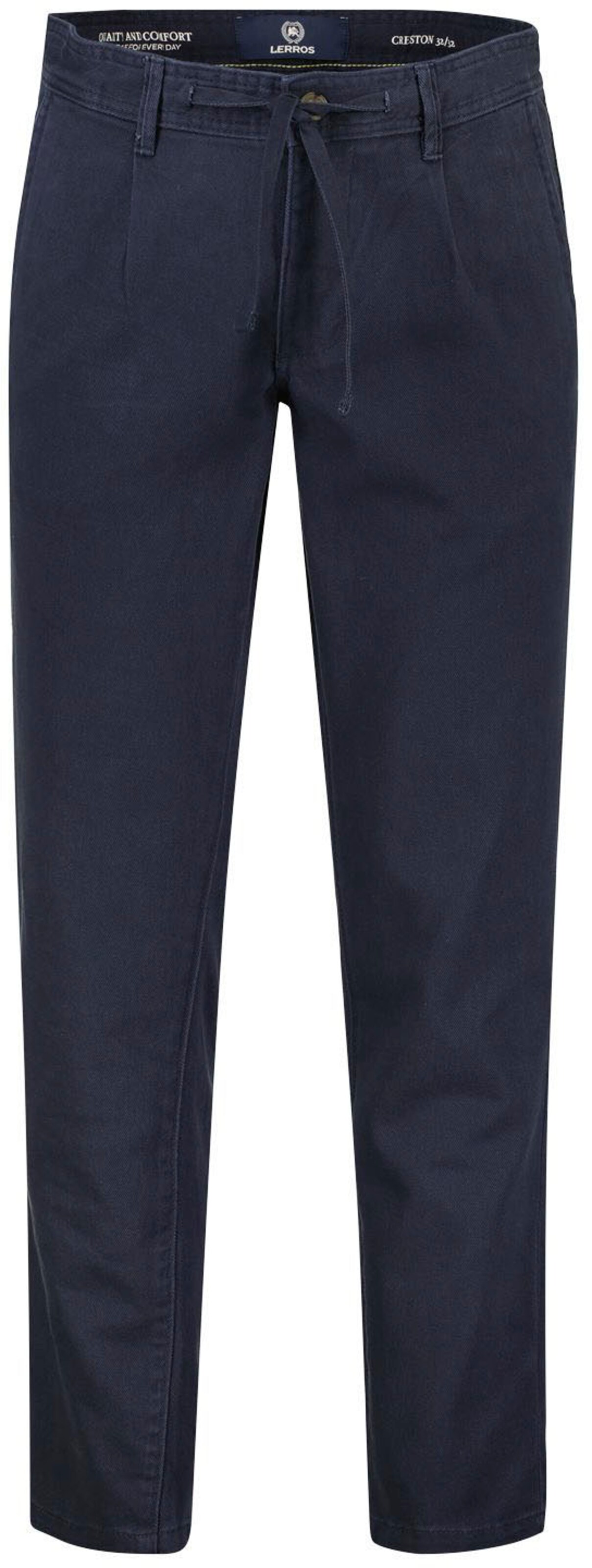 LERROS Loose fit Chino Pants in Black: front