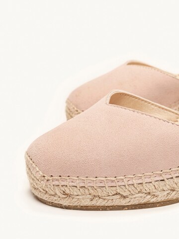 Alhamas - Sandalias con hebilla 'Alpargata Cuña 5 cm' en rosa