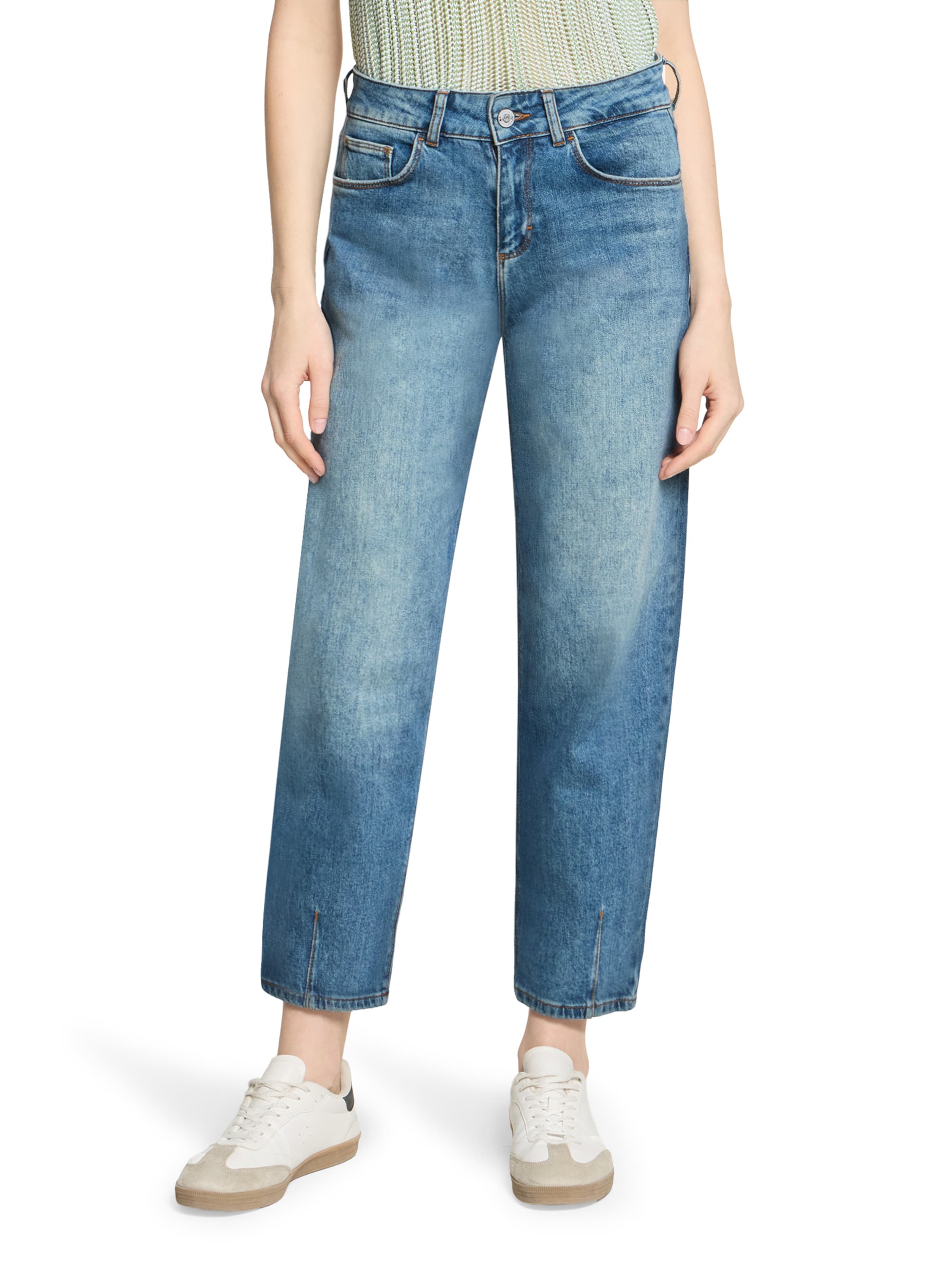 Cartoon Loosefit Jeans in Blau: Vorderseite