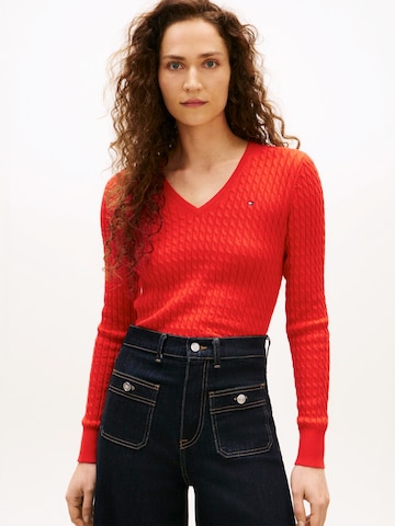 TOMMY HILFIGER Sveter - Oranžová: predná strana