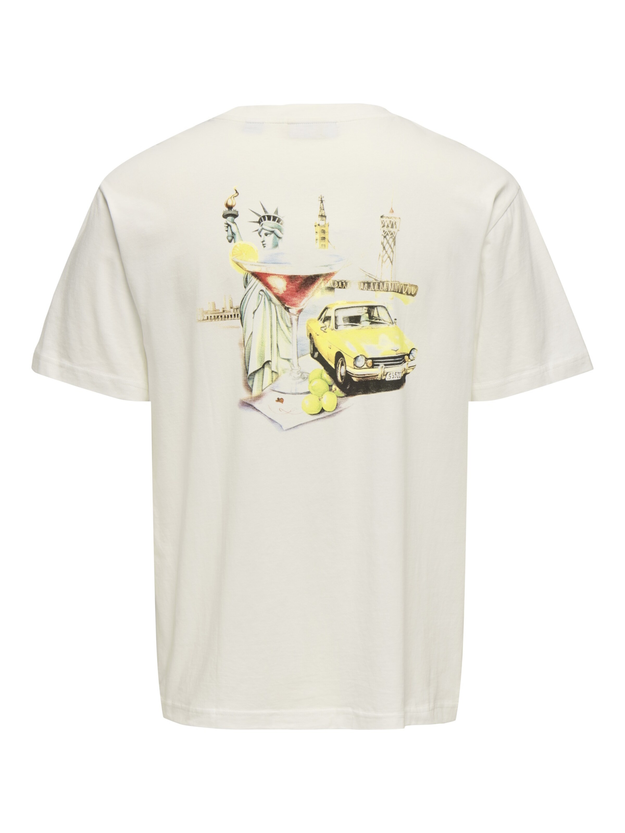 Maglietta 'Vista' di Only & Sons in bianco