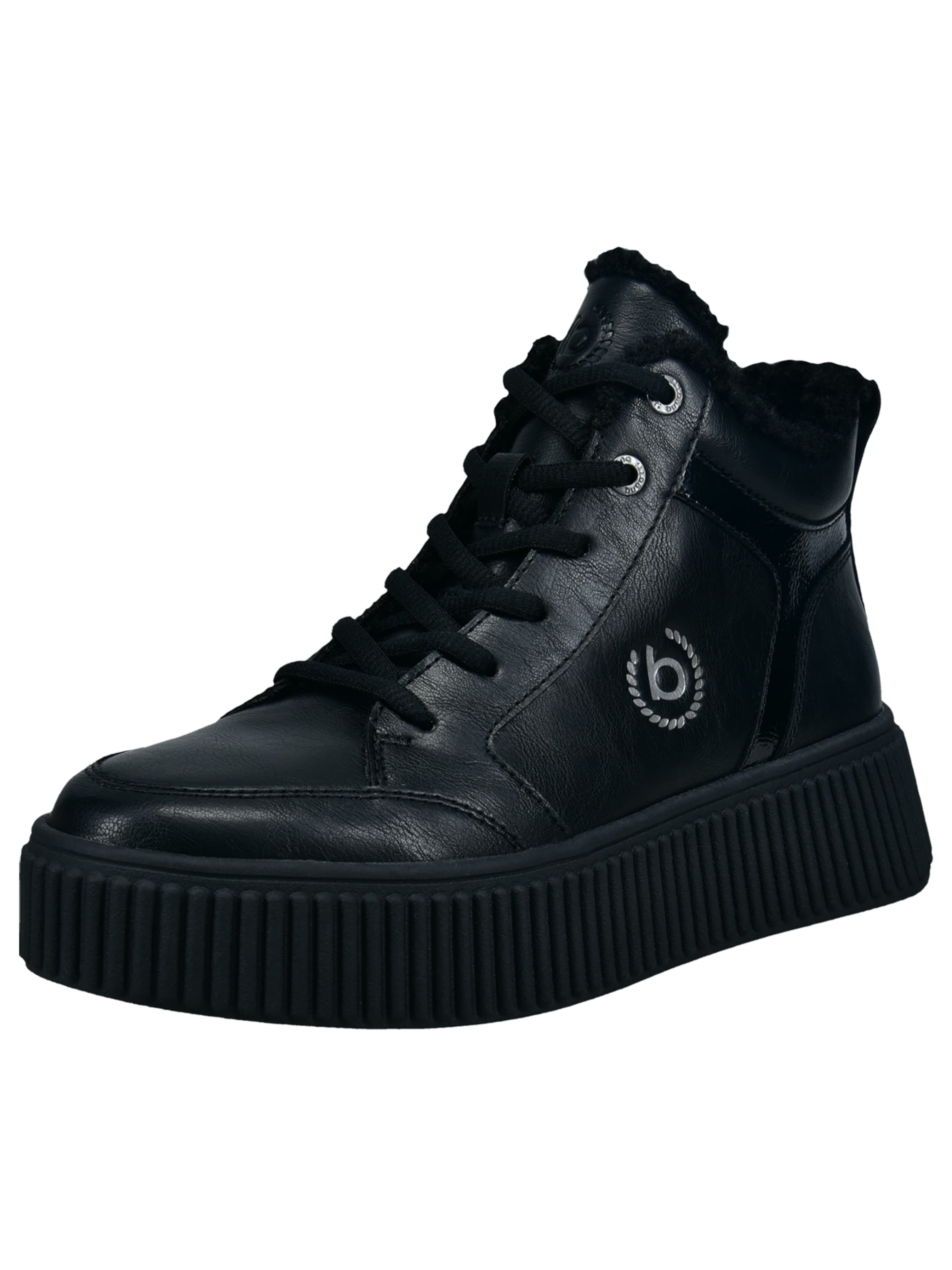 bugatti - Zapatillas deportivas altas en negro: frente