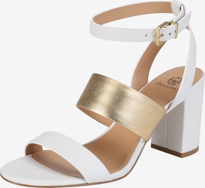 Ekonika Sandalen met riem in de kleur Goud / Wit, Productweergave