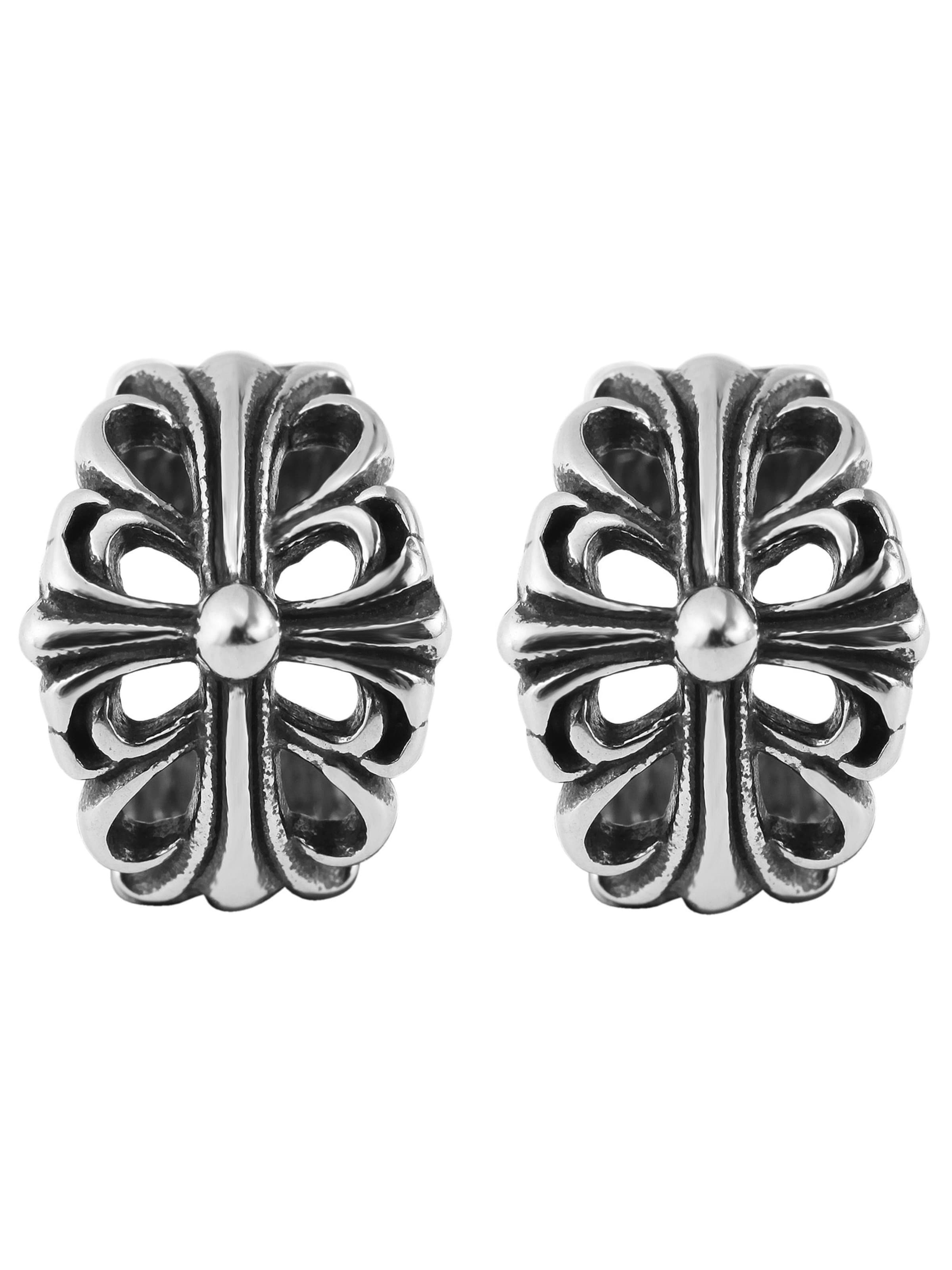 Akzent Earrings 'Kerr, silberfarbig, langlebig' in Silver: front