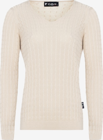 DENIM CULTURE Sweater ' BEATRICE ' in Beige: front