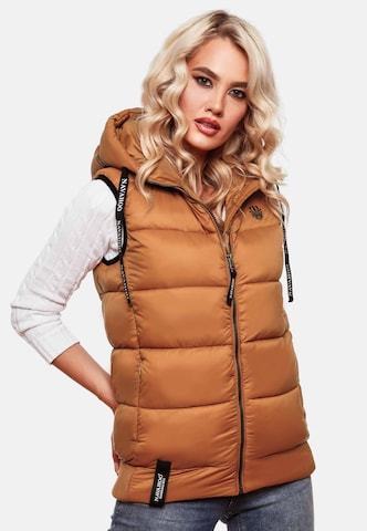 NAVAHOO Bodywarmer 'Kassidy' in Bruin: voorkant