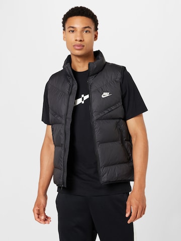 Gilet Nike Sportswear en noir : devant