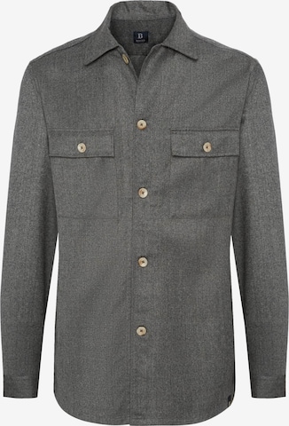 Coupe regular Chemise Boggi Milano en gris : devant