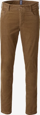 MEYER Chino Pants in Brown: front