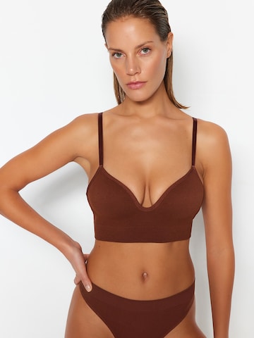 Trendyol Bustier Melltartó - barna: elől