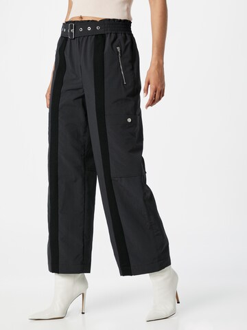 3.1 Phillip Lim - Loosefit Calças cargo em preto: frente