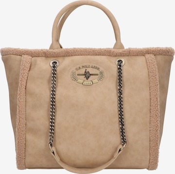 Cabas 'Holly' U.S. POLO ASSN. en beige : devant
