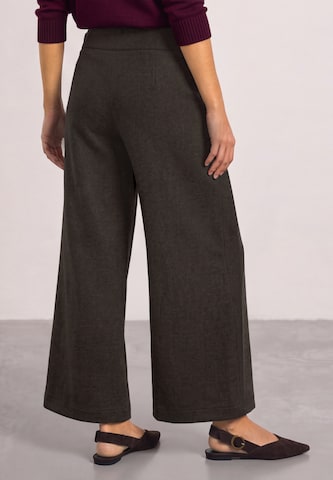 STREET ONE Wide Leg Hose 'Emee' in Braun
