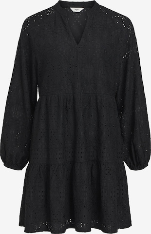 OBJECT Dress 'Broderie Anglaise' in Black: front