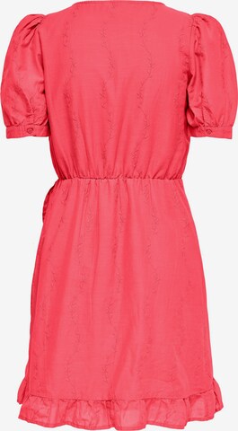 ONLY - Vestido 'LISA' em vermelho