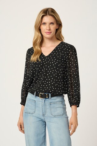 Kaffe Bluse 'Sanne' in Schwarz: Vorderseite