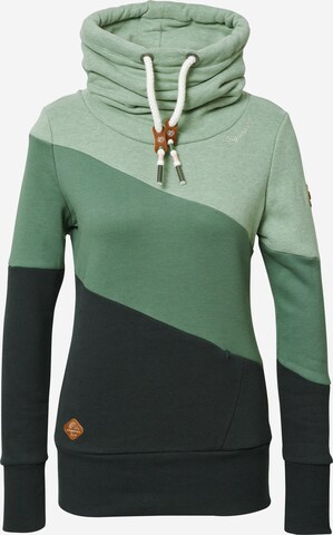 Ragwear Sweatshirt 'RUMIKA' in Groen: voorkant