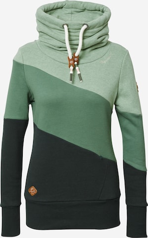 Ragwear Sweatshirt 'RUMIKA' in Green: front