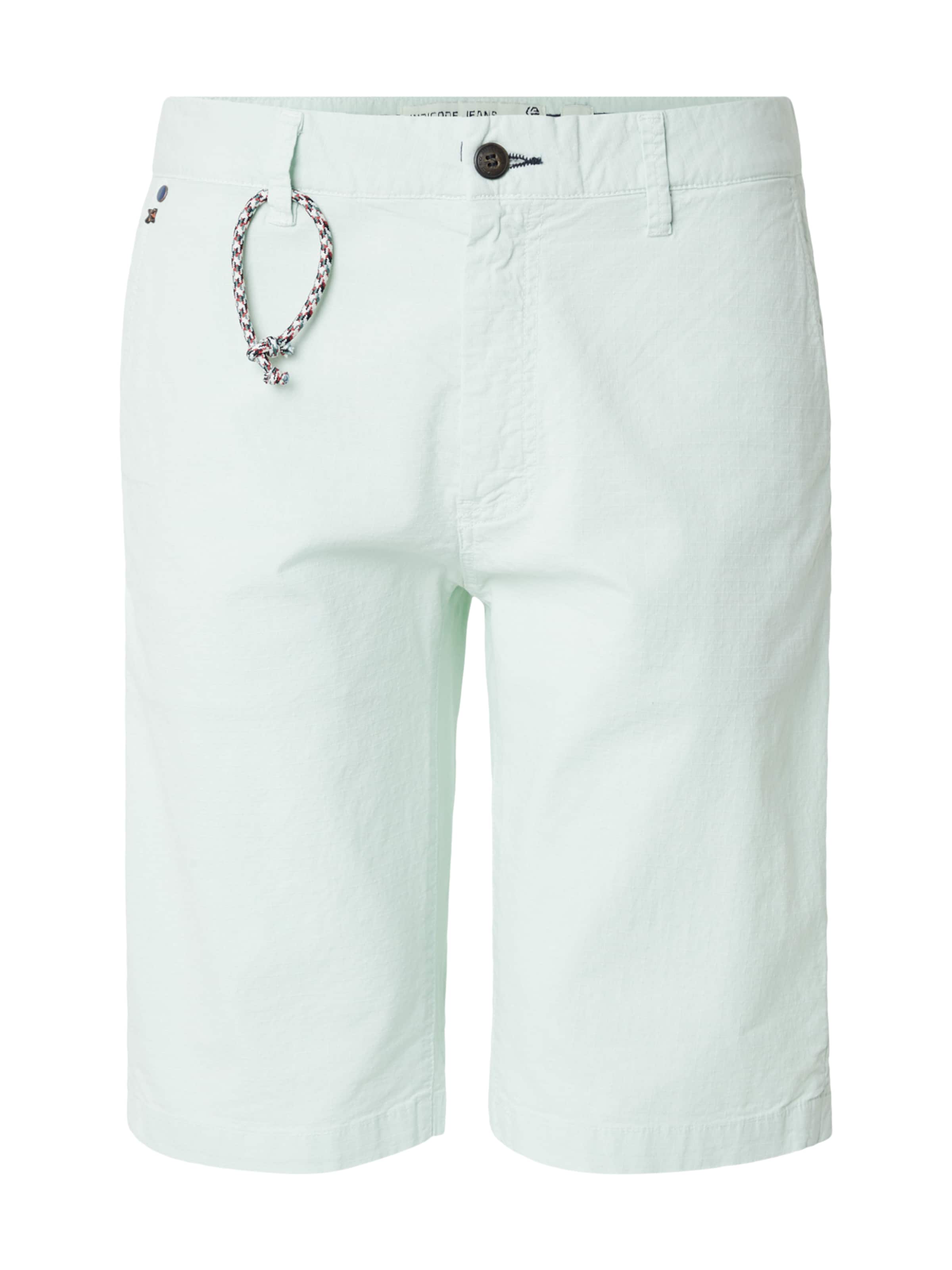 INDICODE JEANS Regular Chino trousers 'Piffer' in Blue: front