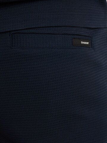 CHASIN' Regular Broek 'Stone.s Structure' in Blauw
