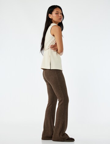 Koton Flared Hose in Braun