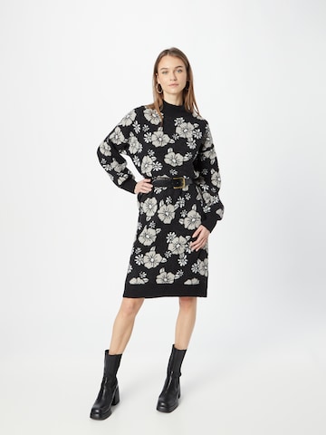 Monki Knitted dress in Black