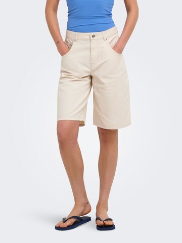 Regular Pantalon ONLY en blanc : devant