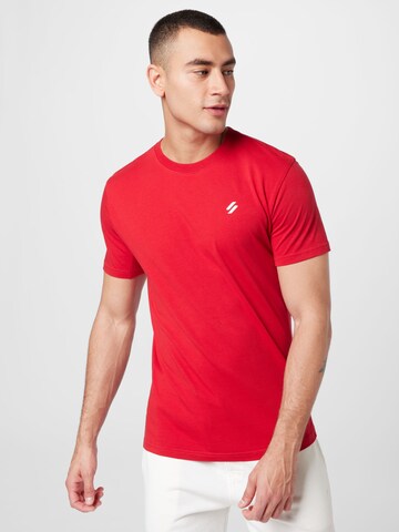 T-Shirt fonctionnel Superdry en rouge : devant