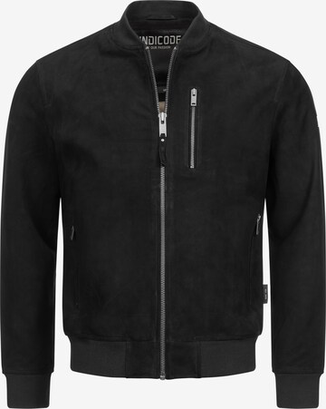 INDICODE JEANS Übergangsjacke 'Captain' in Schwarz: predná strana