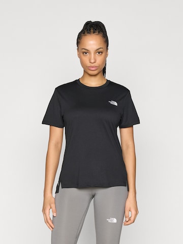 THE NORTH FACE Funkcionalna majica 'FLEX' | črna barva: sprednja stran