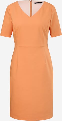 Robe fourreau COMMA en orange : devant