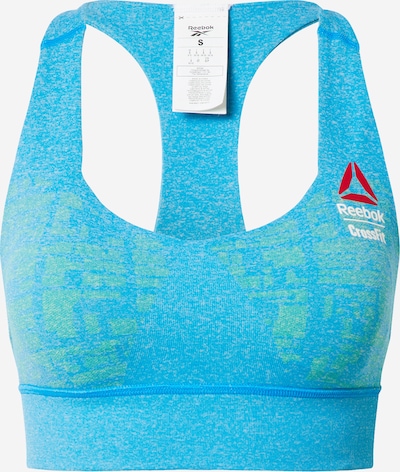 Reebok Sports bra in Turquoise / Pastel green / Carmine red / White, Item view
