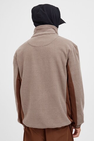 North Bend Fleece Jacket 'Helgo' in Brown