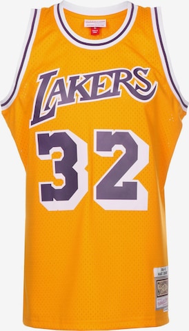 Mitchell & Ness Μπλουζάκι 'Los Angeles' σε κίτρινο: μπροστά