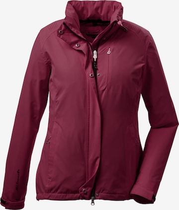 KILLTEC Ulkoilutakki 'KOS 25' värissä vaaleanpunainen: etupuoli