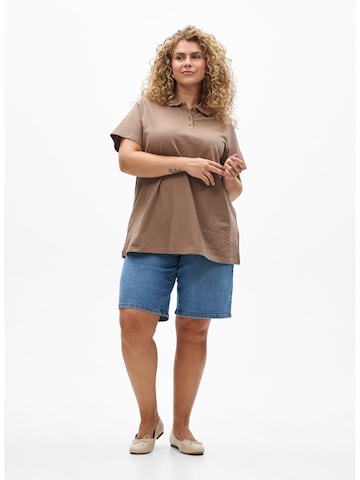 Zizzi Shirts 'Fllyn' i brun