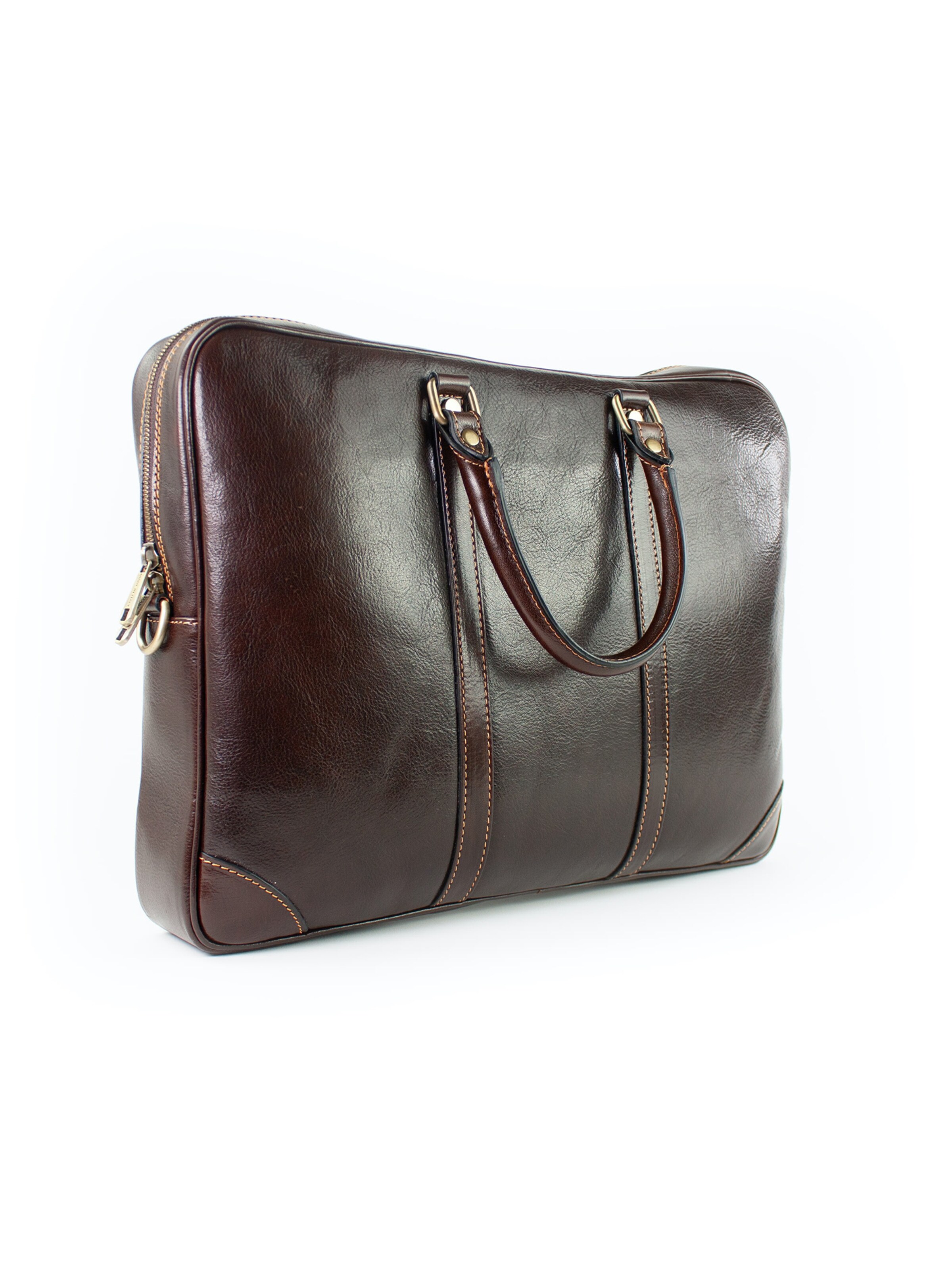 lePelou Briefcase 'EMILIO' in Brown