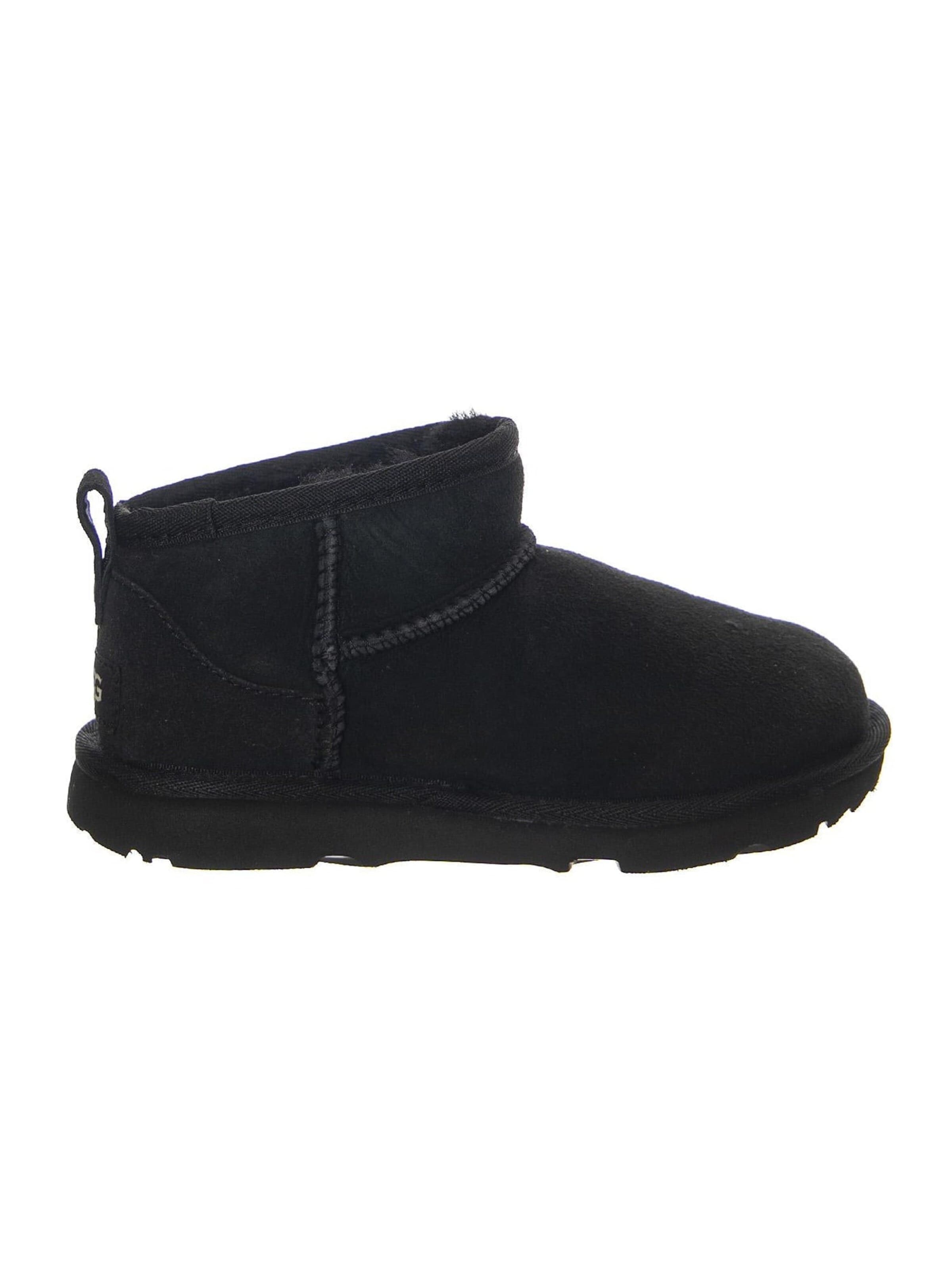 UGG Boot 'Kids' Classic Ultra Mini Black Boots' in Black
