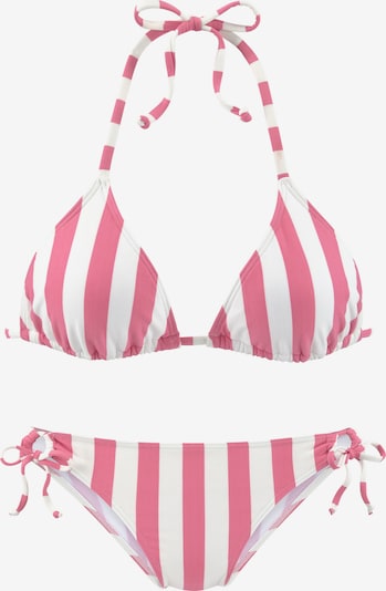 VENICE BEACH Bikini en rose / blanc, Vue avec produit