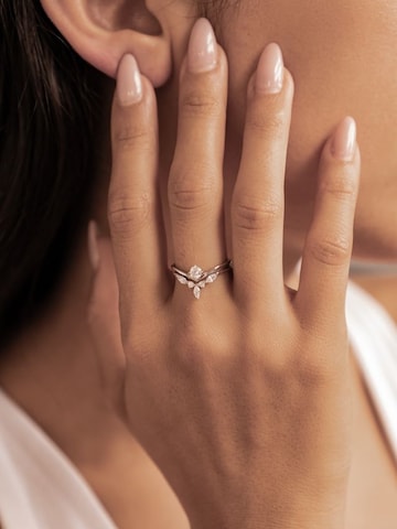 Hey Happiness Ring 'Crown' in Zilver