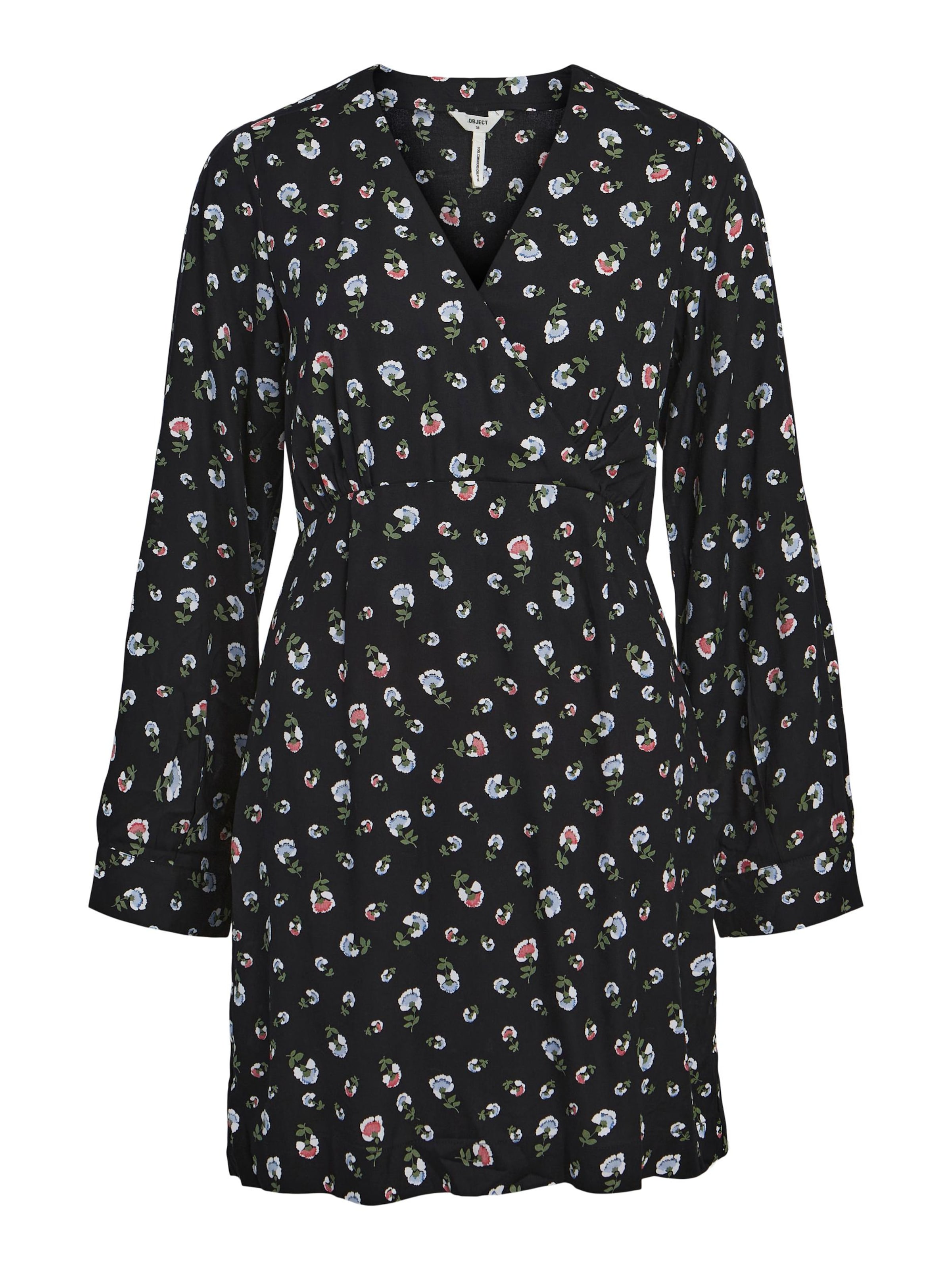 OBJECT Kleid 'Ditta' in Schwarz: Vorderseite