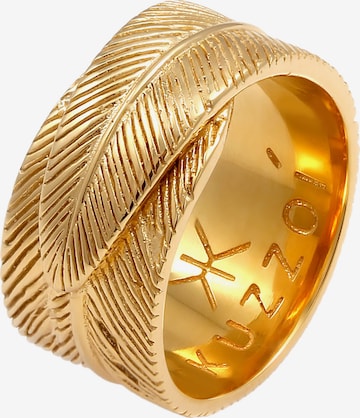 KUZZOI Ring Feder in Gold: predná strana