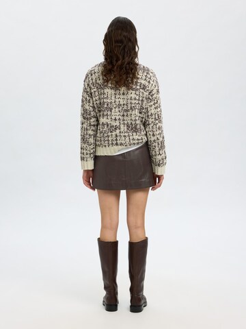 Jupe SELECTED en marron