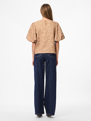 PIECES Bluse 'GRETCHEN' i brun
