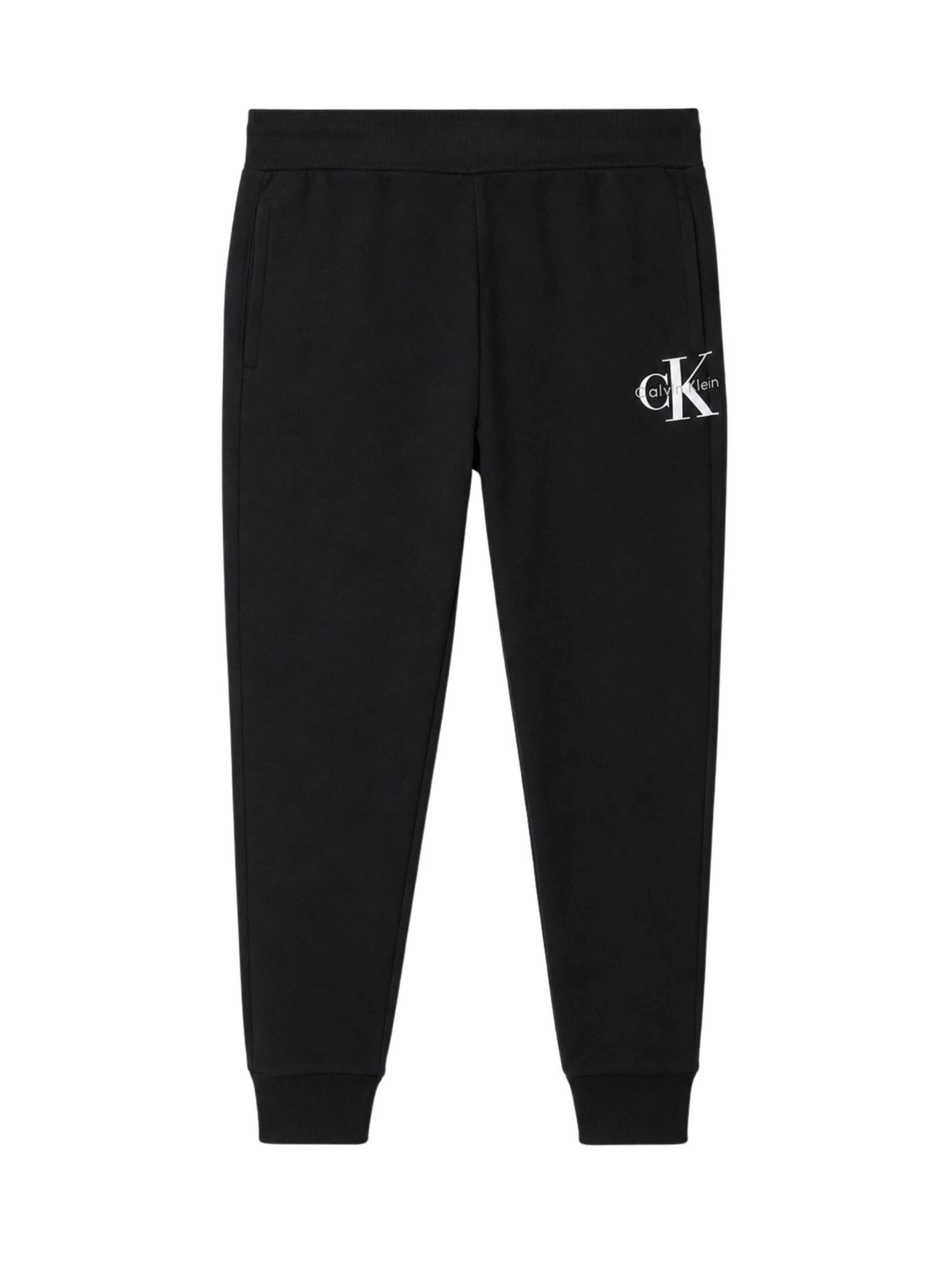Calvin Klein Kids Regular Pants in Black: front