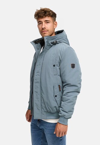 INDICODE JEANS Winterjas 'Albanos ' in Blauw